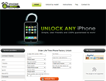 Tablet Screenshot of iphoneinstantunlock.com